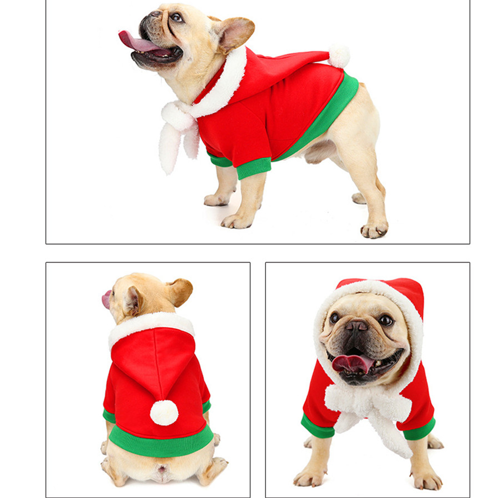 French Bulldog Christmas Party Outfit for Travel Comfort-fadou