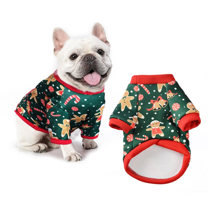 French Bulldog Christmas Summer Dress for French Bulldogs-fadou