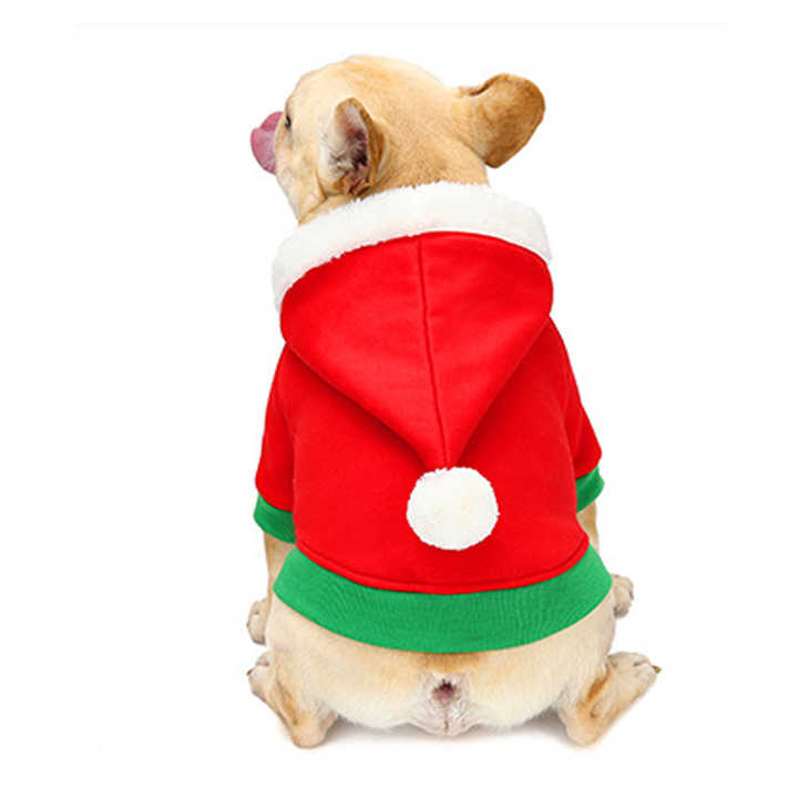 French Bulldog Christmas Party Outfit for Travel Comfort-fadou