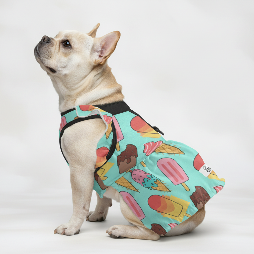 Chérie French Bulldog Cute Dress for Brachycephalic Dogs-fadou