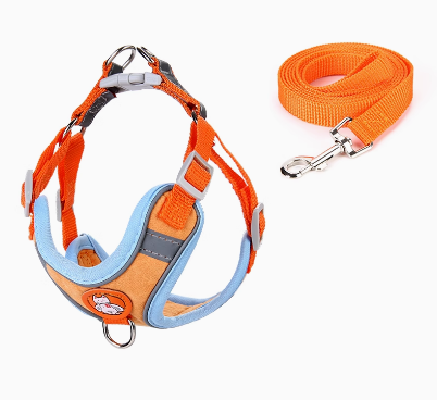 French Bulldog Adjustable No-Pull Vest for Outdoor Adventures-fadou