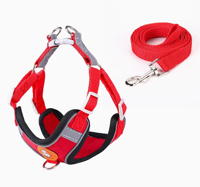 French Bulldog Adjustable No-Pull Vest for Outdoor Adventures-fadou
