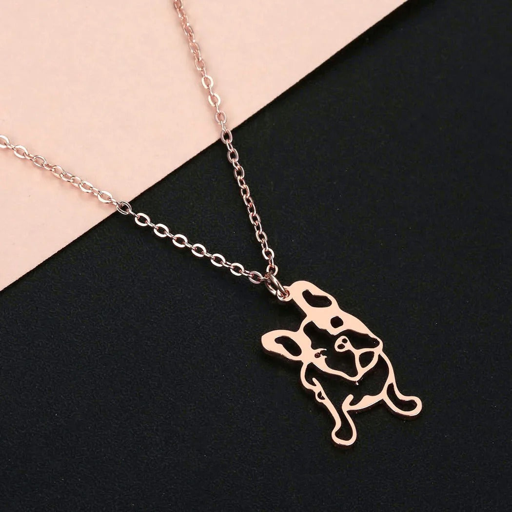 Pawlace French Bulldog Pet Lover Jewelry for Everyday Wear-fadou