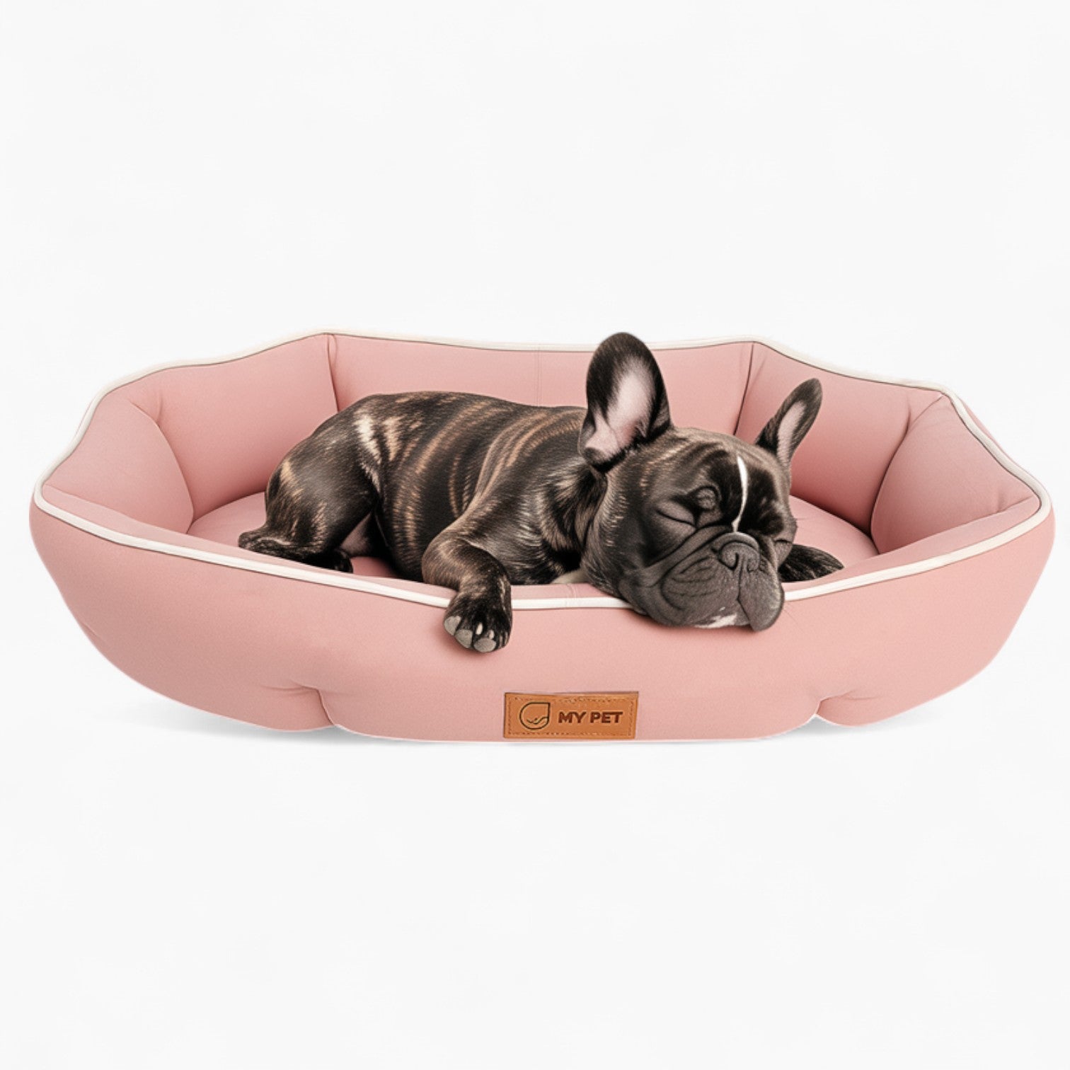 French Bulldog Plush Dog Lounger for Outdoor Adventures-fadou