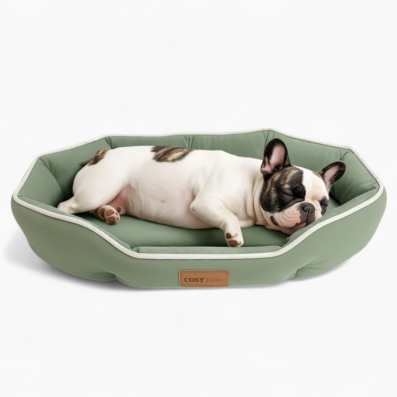 French Bulldog Plush Dog Lounger for Outdoor Adventures-fadou