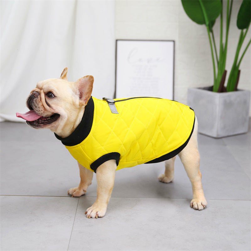 Quilted French Bulldog Dog Harness for Flat-Face Breeds-fadou