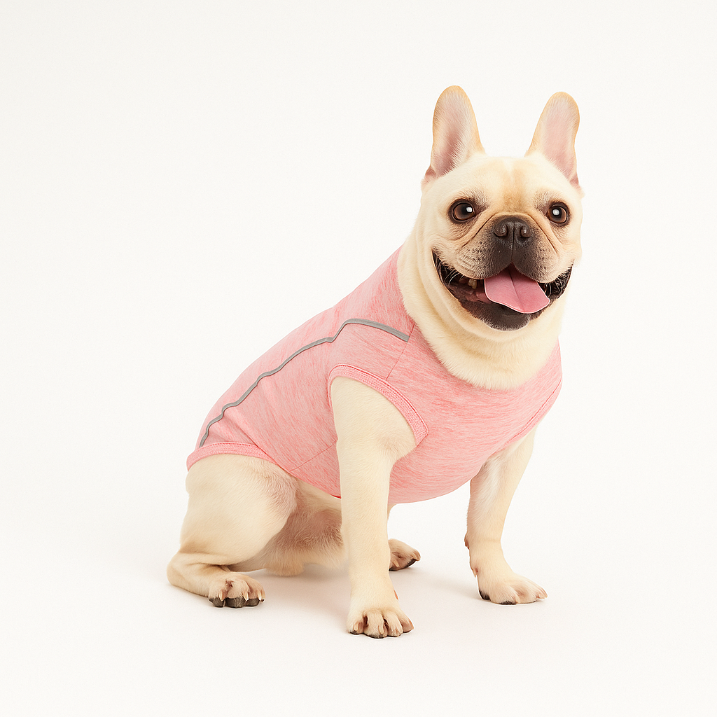 French Bulldog Breathable Cotton T-Shirt for Dog Park Days-fadou