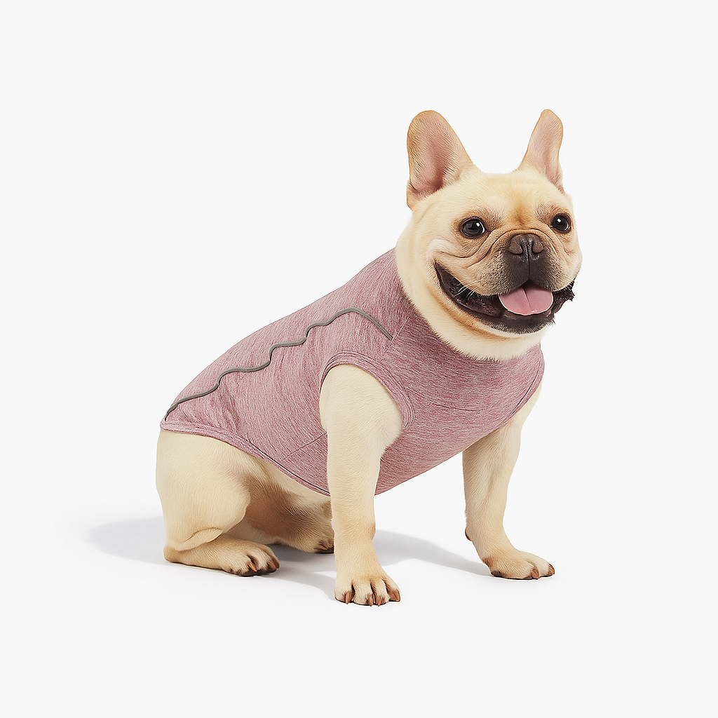 French Bulldog Breathable Cotton T-Shirt for Dog Park Days-fadou