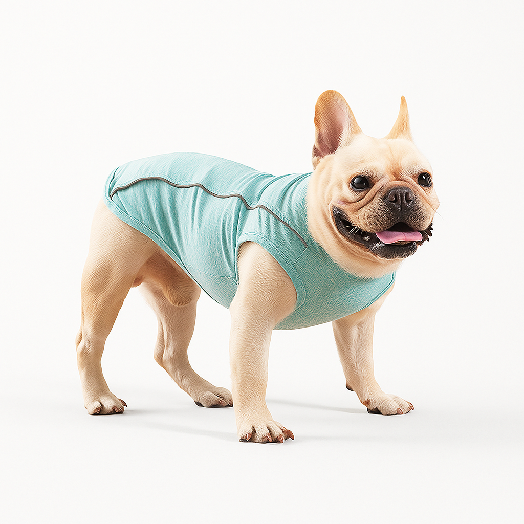 French Bulldog Breathable Cotton T-Shirt for Dog Park Days-fadou