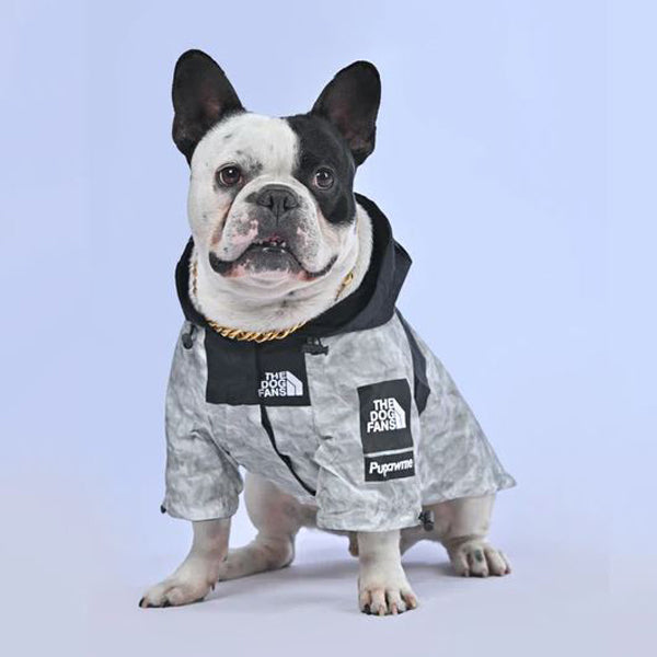 French Bulldog Trendy Waterproof Coat for Travel Comfort-fadou