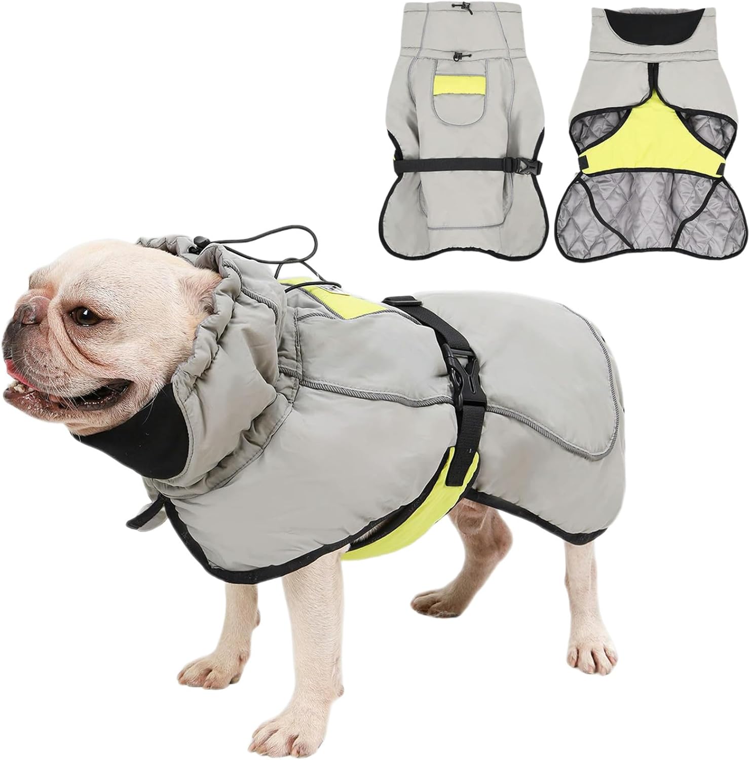 French Bulldog Warm Winter Jacket for Outdoor Adventures-fadou