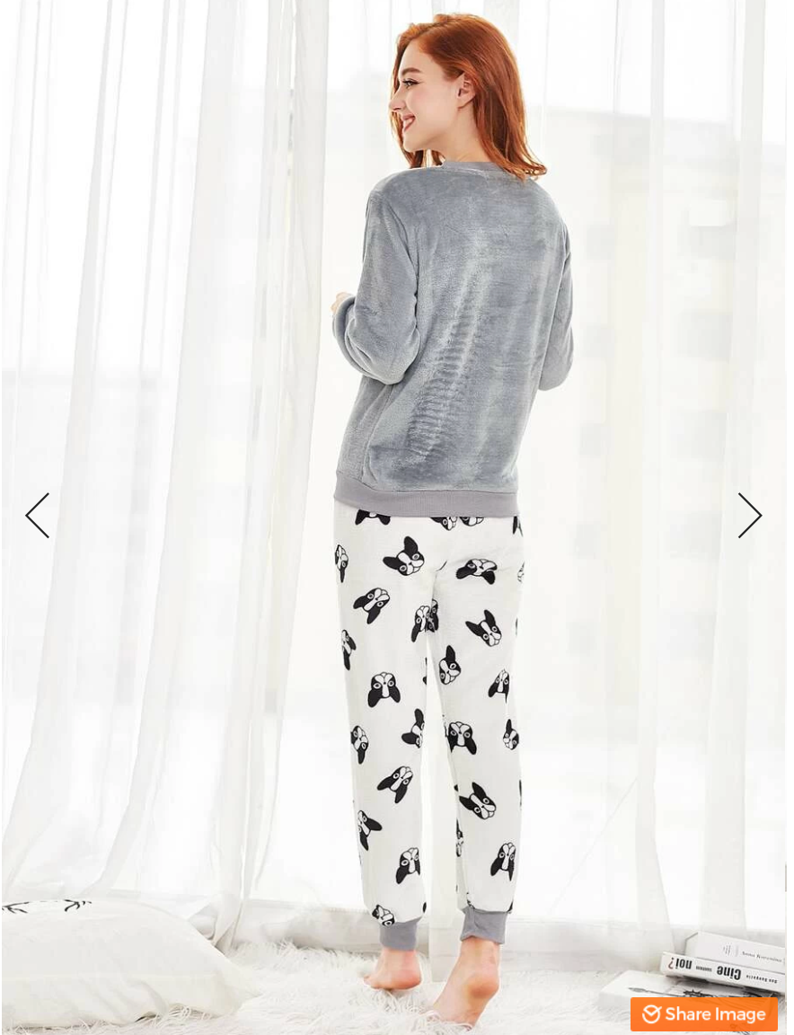 French Bulldog Winter Cotton Pajamas for Dog Moms & Dads-fadou