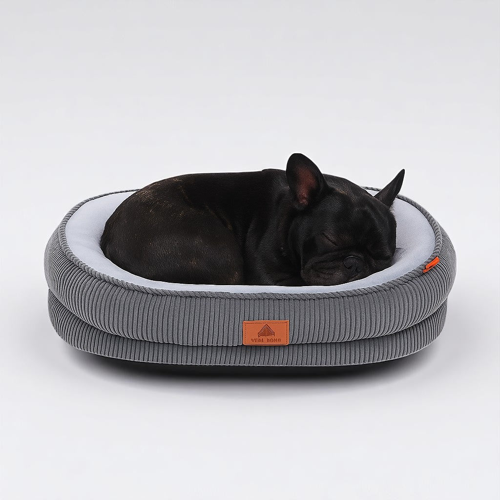 French Bulldog Cozy Dog Lounger for Brachycephalic Dogs-fadou