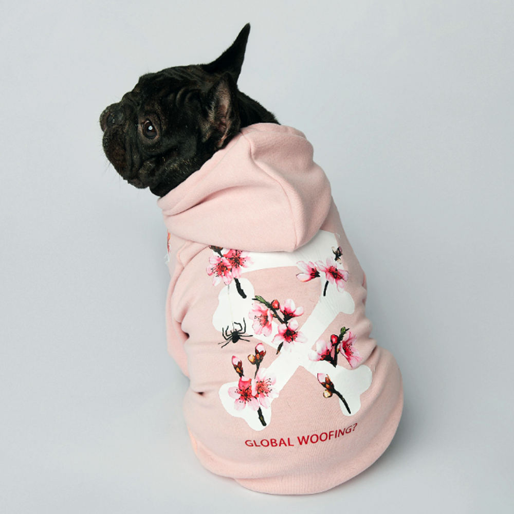 Frenchdot™ - French Bulldog Woof Hoodie for Dog Park Days-fadou