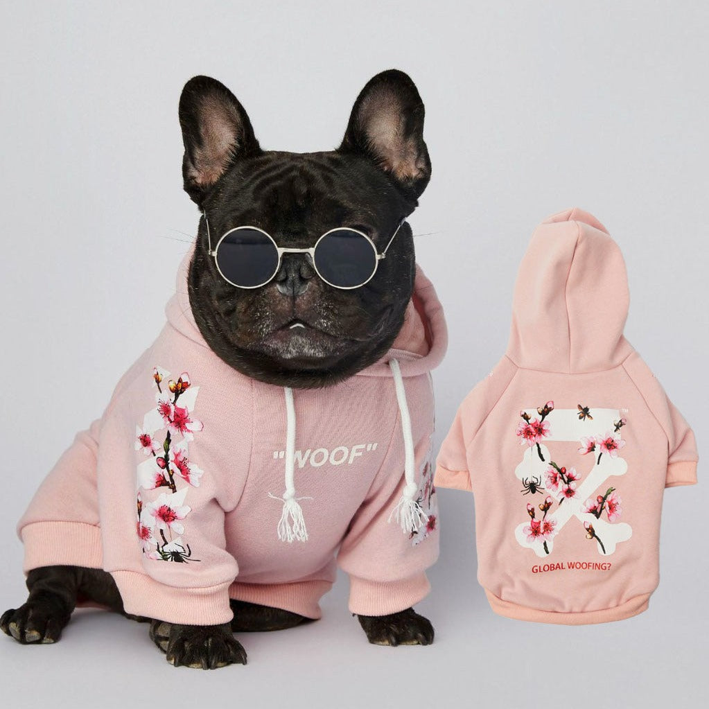 Frenchdot™ - French Bulldog Woof Hoodie for Dog Park Days-fadou