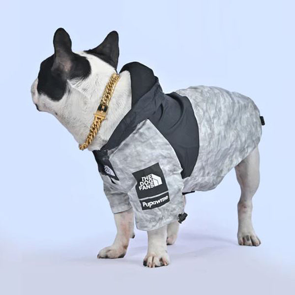 French Bulldog Trendy Waterproof Coat for Travel Comfort-fadou