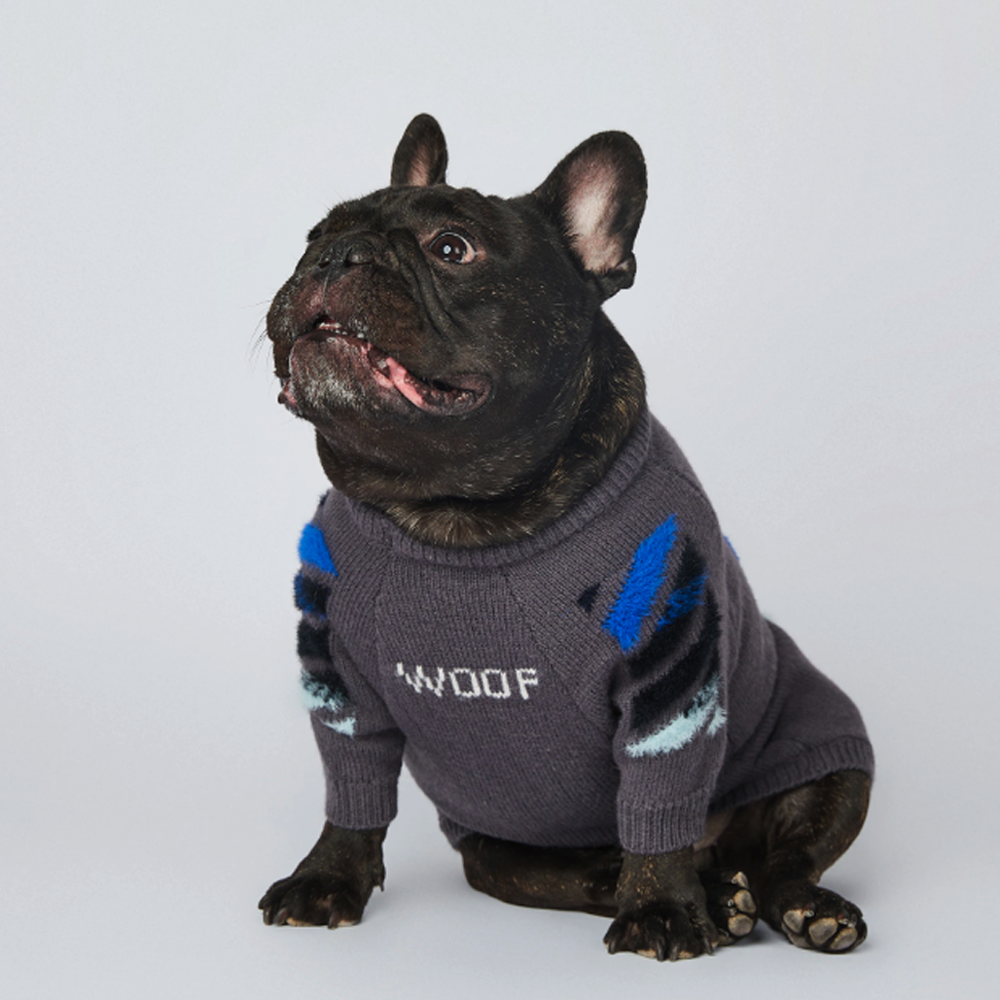 Frenchup™ - Frenchie Woof Winter Sweater for Frenchie Enthusiasts-fadou