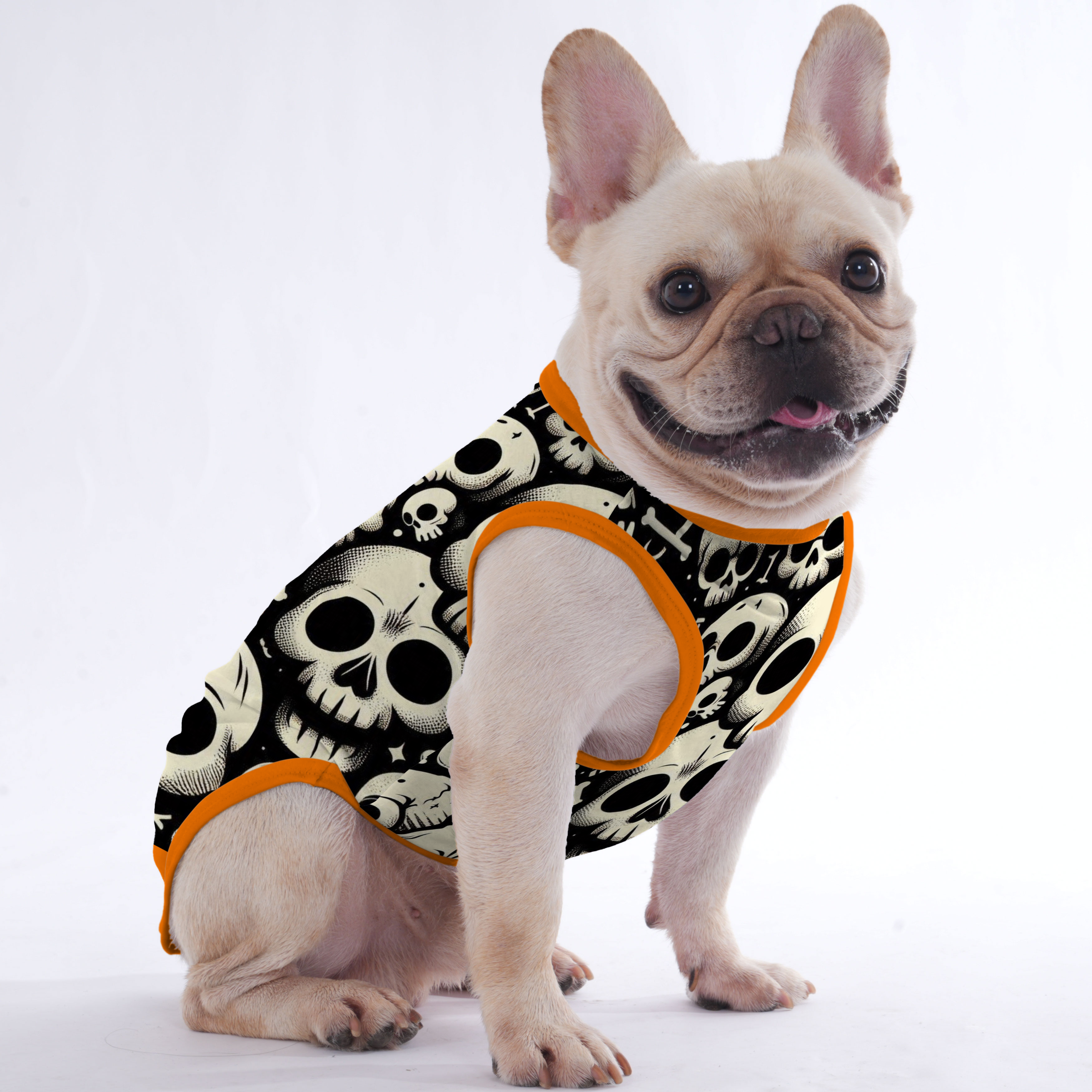 The Skull - Shirt for Frenchies - Frenchie Shop Original for Pet Parents-fadou
