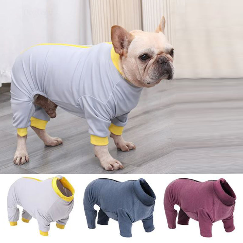 French Bulldog Warm Sleepwear Pajamas for Dog Moms & Dads-fadou
