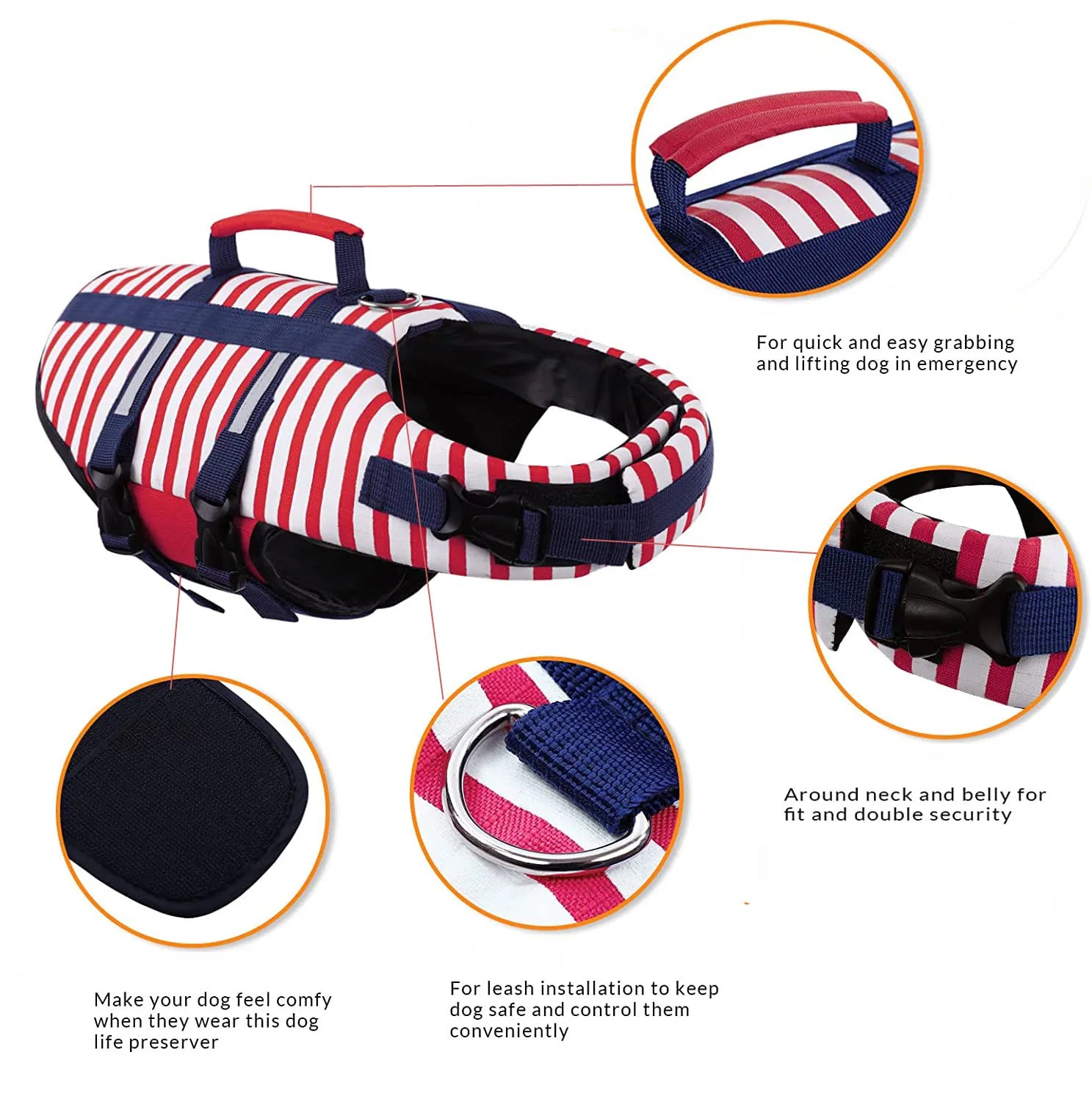 French Bulldog Reflective Pet Jacket for Short-Nosed Dogs-fadou