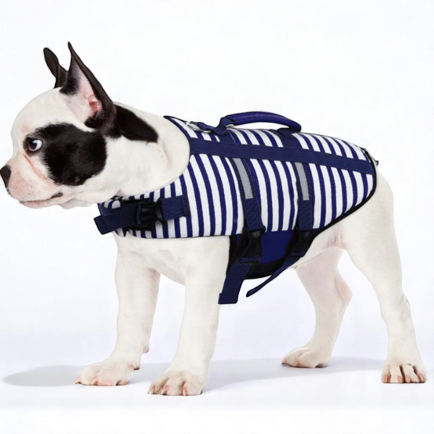 French Bulldog Reflective Pet Jacket for Short-Nosed Dogs-fadou