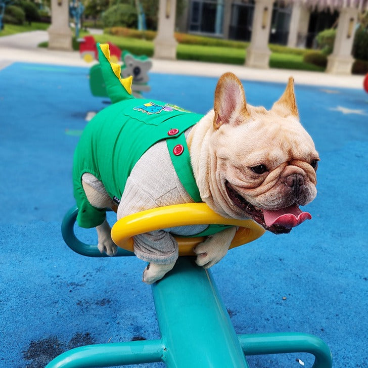 Green French Bulldog Pet Product for Brachycephalic Dogs-fadou