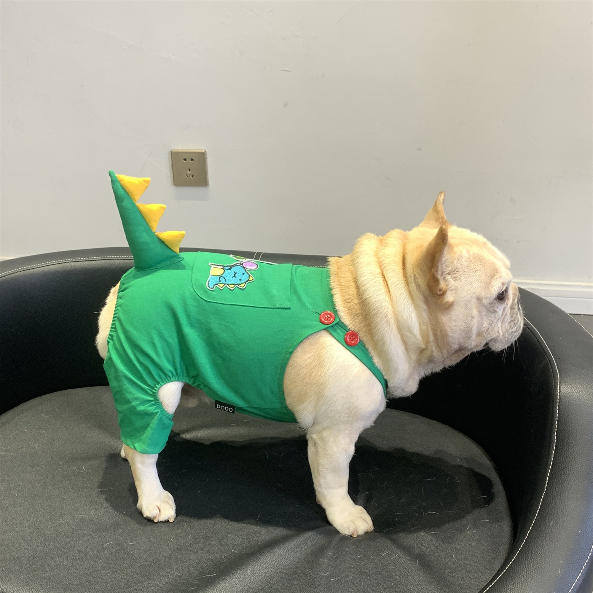 Green French Bulldog Pet Product for Brachycephalic Dogs-fadou