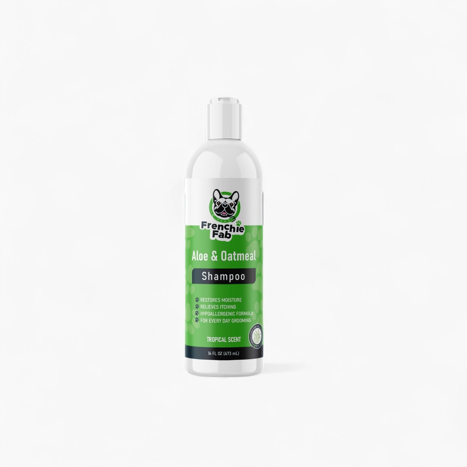 Frenchie Aloe Oatmeal Shampoo – Hypoallergenic for French Bulldogs-fadou