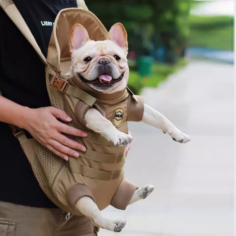 French Bulldog Breathable Dog Transport for Cozy Nights-fadou