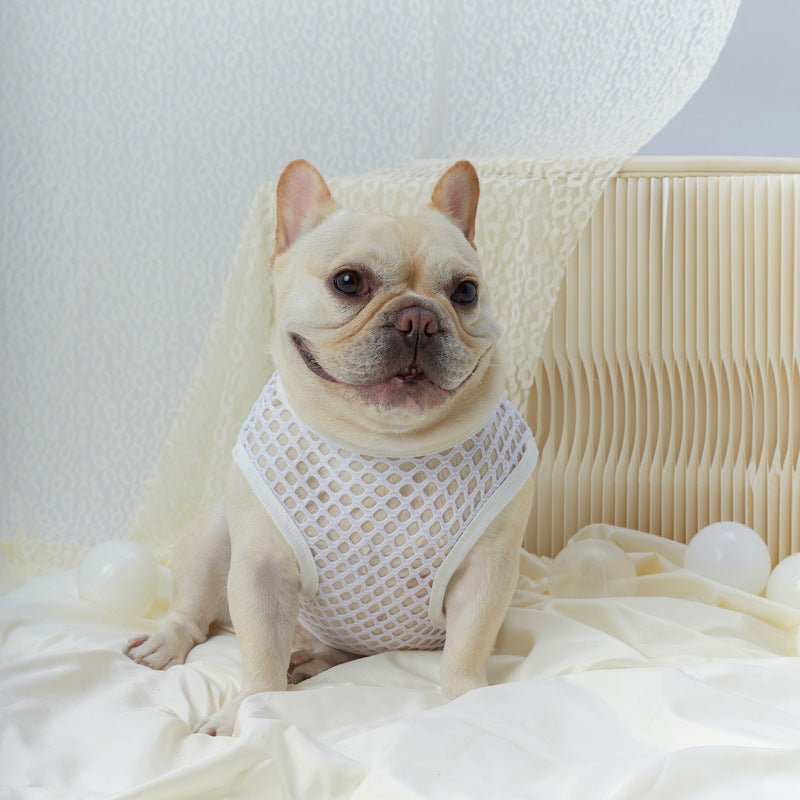 French Bulldog Summer Clothes – Thin Hollow Mesh for Dog Lovers and-fadou