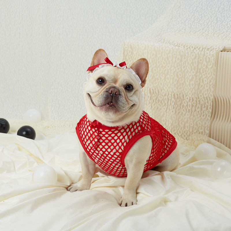 French Bulldog Summer Clothes – Thin Hollow Mesh for Dog Lovers and-fadou