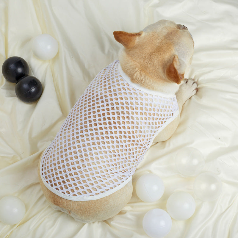 French Bulldog Summer Clothes – Thin Hollow Mesh for Dog Lovers and-fadou