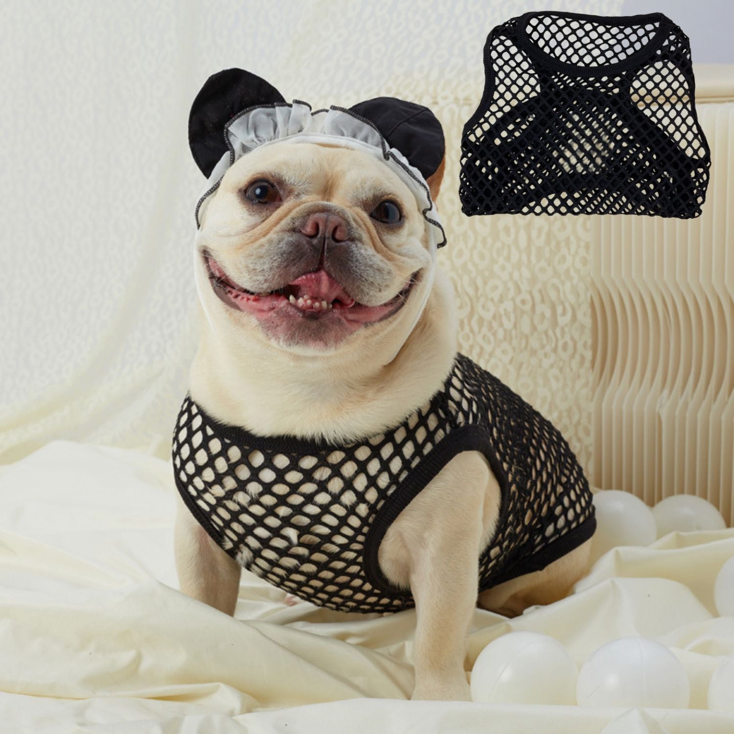 French Bulldog Summer Clothes – Thin Hollow Mesh for Dog Lovers and-fadou