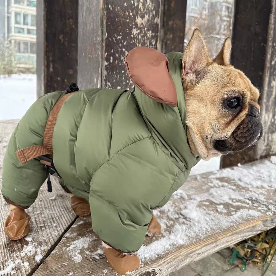 French Bulldog Warm Festive Costume for French Bulldogs-fadou