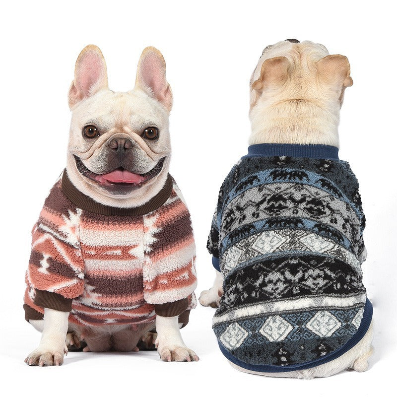 French Bulldog Cozy Warm Knitwear for Outdoor Adventures-fadou