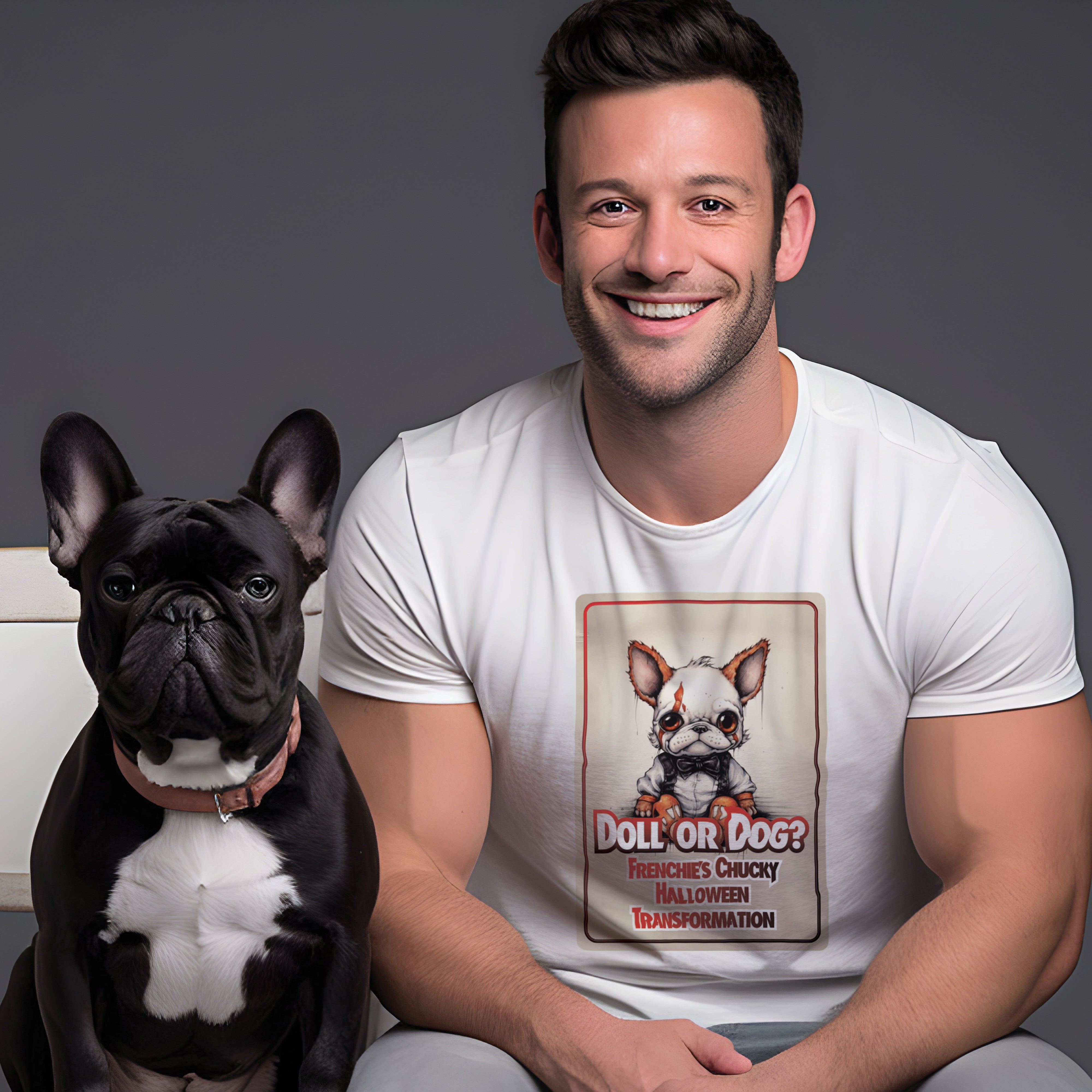 Frenchie X Chucky - Unisex T-Shirt for Dog Lovers and Owners-fadou