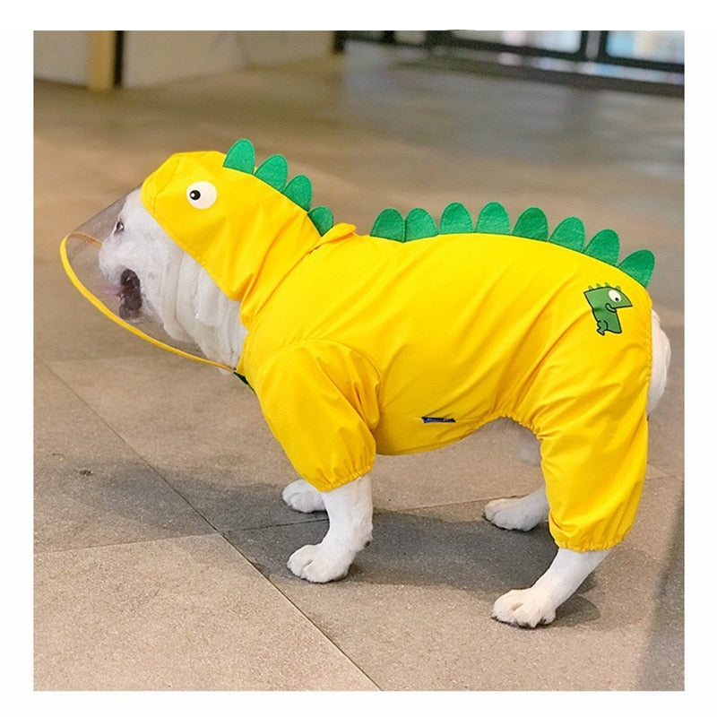 Jaketly™ Frenchie Fashion Dinosaur Raincoat for Cozy Nights-fadou
