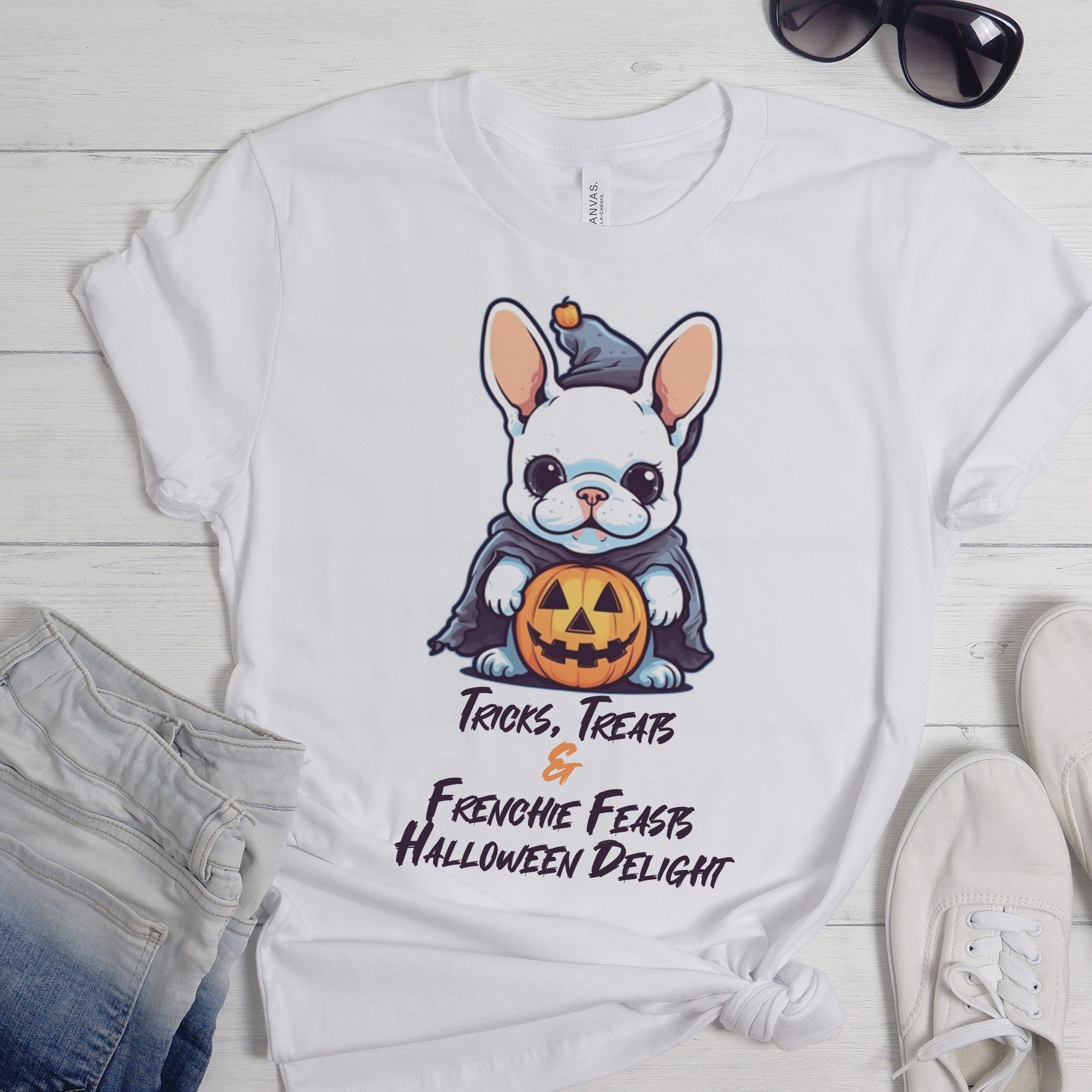Frenchie's Midnight Howls - Unisex T-Shirt for Everyday Wear-fadou