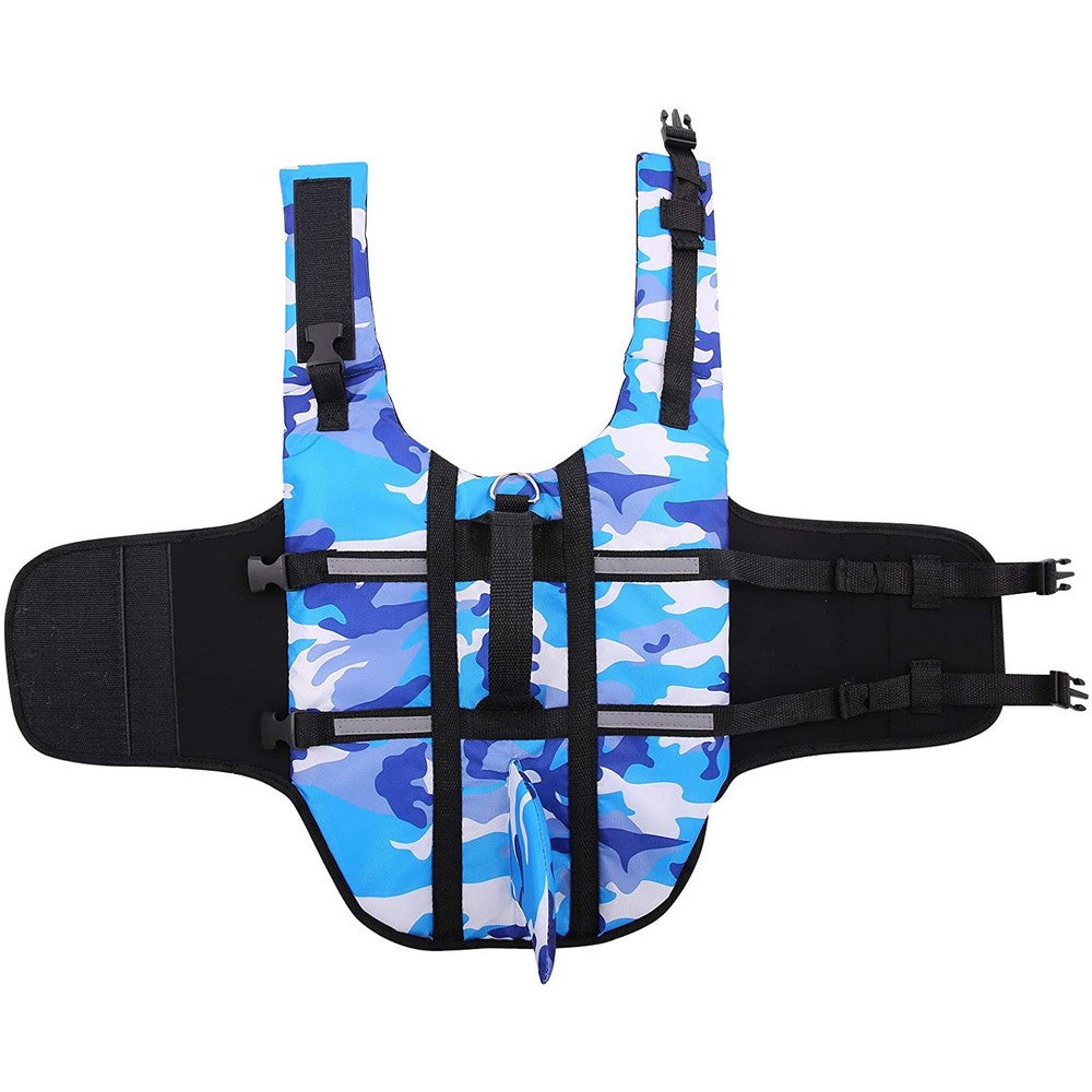 Frenchie Shark Vest Life Jacket with Safety Rescue Handle for Dog Lovers-fadou