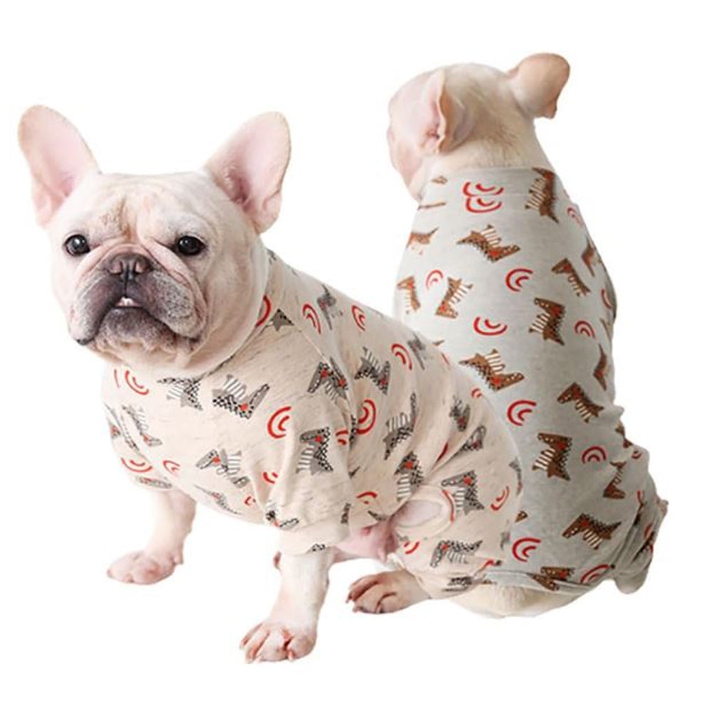 French Bulldog Cotton Dog Pajamas for Brachycephalic Dogs-fadou