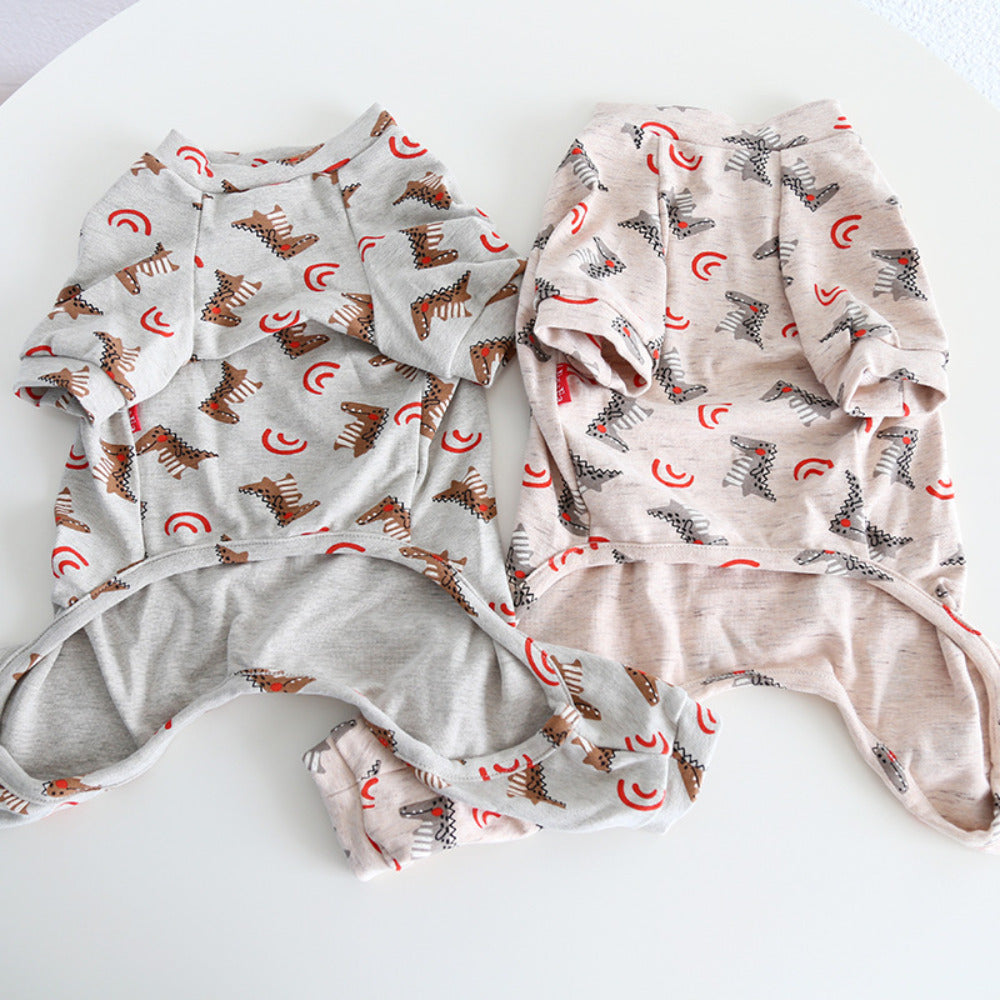 French Bulldog Cotton Dog Pajamas for Brachycephalic Dogs-fadou
