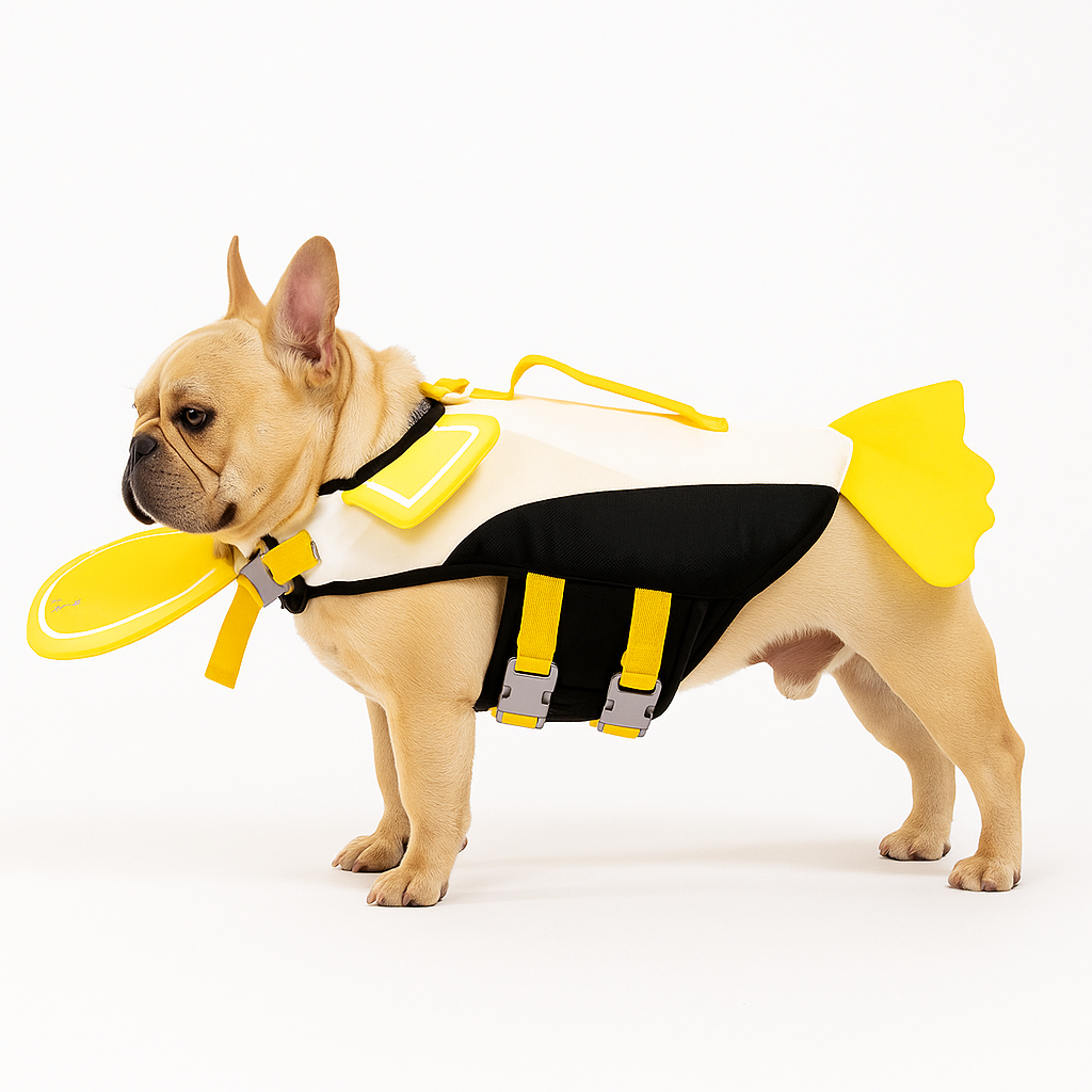 Frenchie Float Coat - AdjustableReflective Summer Life Jacket