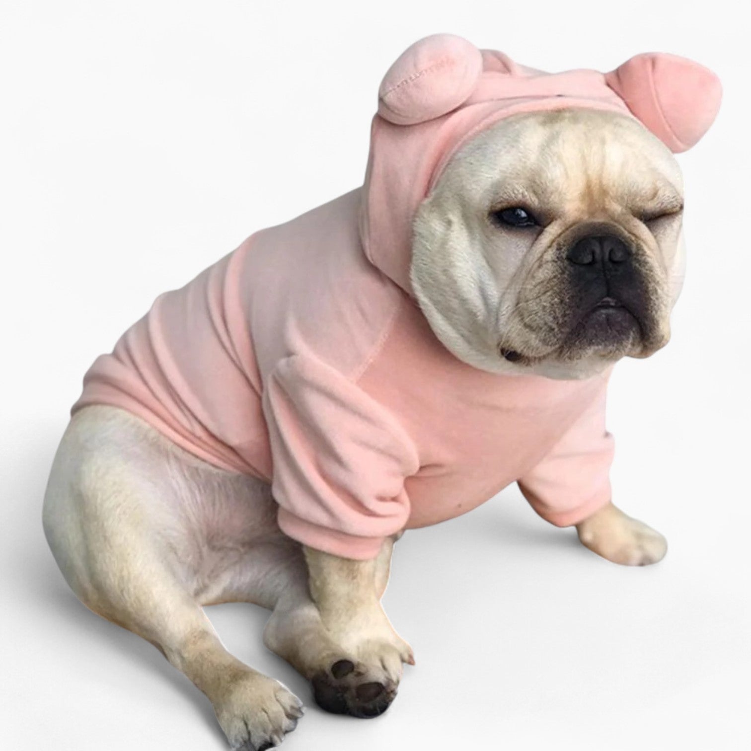 French Bulldog Soft Fleece Hoodie for Outdoor Adventures-fadou