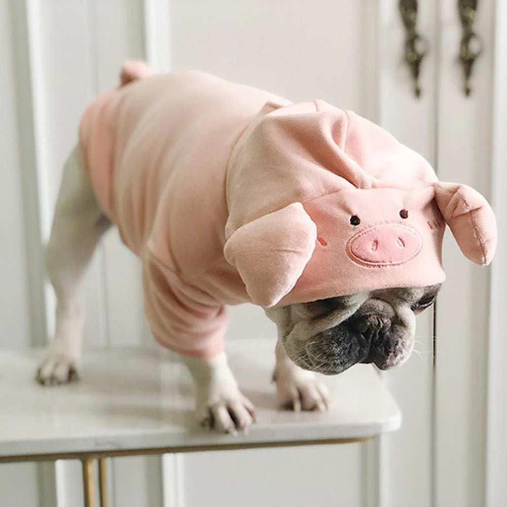 French Bulldog Soft Fleece Hoodie for Outdoor Adventures-fadou