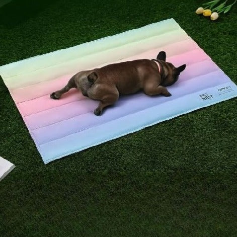 IcePup Frenchie Summer Cooling Mat with Advanced for Dog Lovers and-fadou