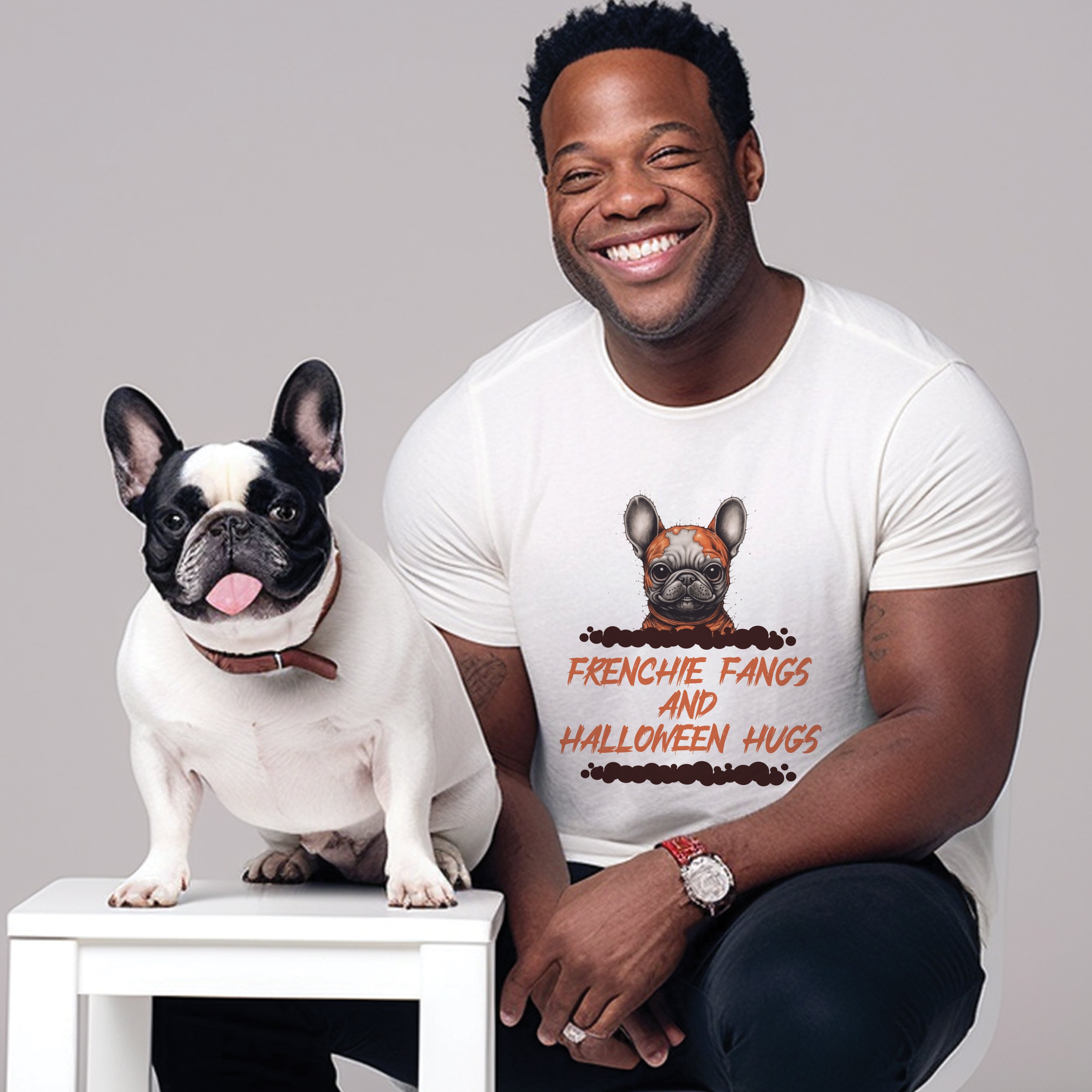 Frenchie Spooktacular - Unisex T-Shirt for Dog Park Days-fadou