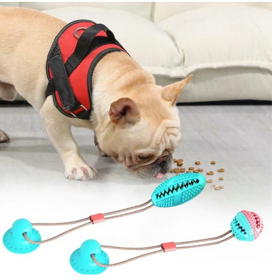 Suction French Bulldog Interactive Toy for Travel Comfort-fadou