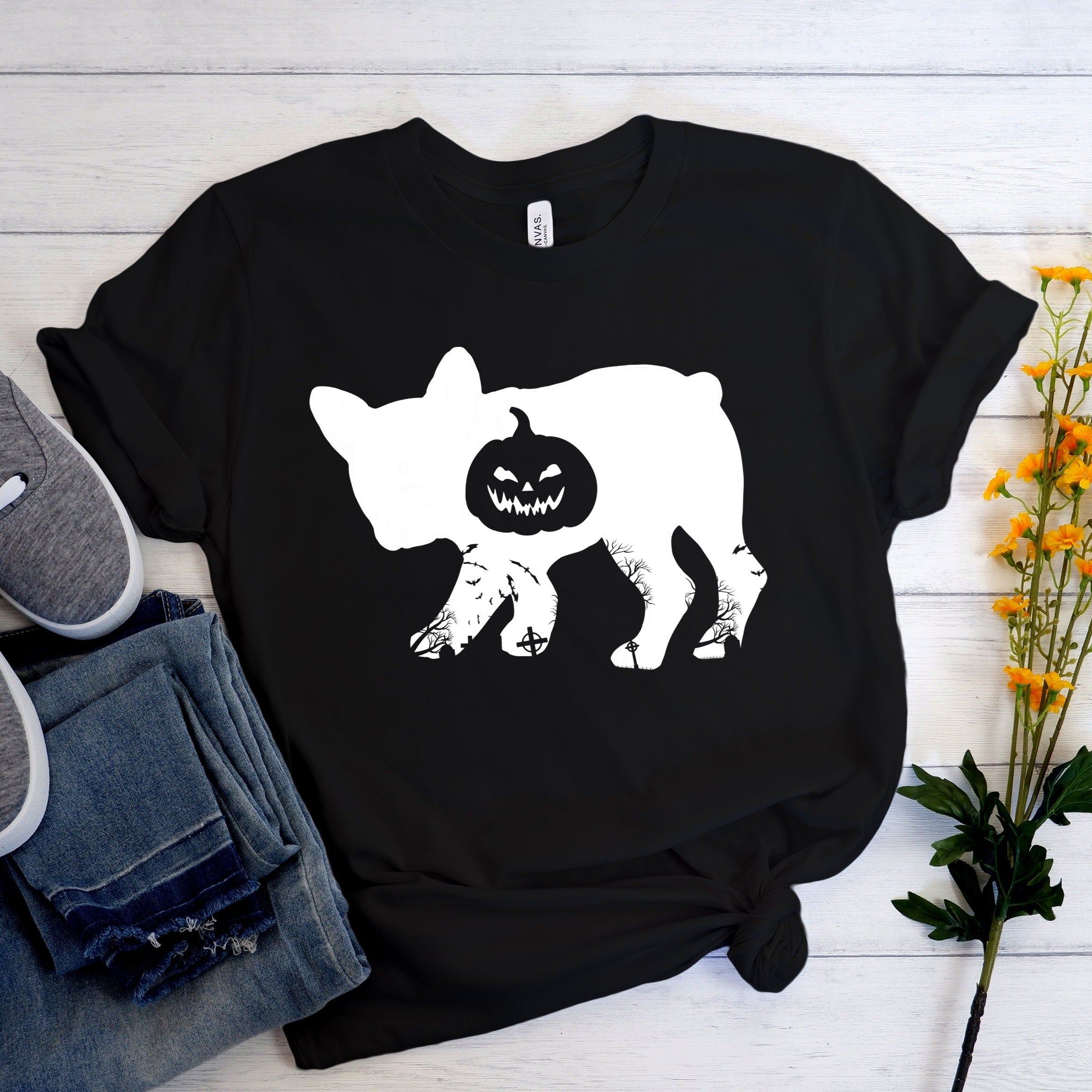 French Bulldog Halloween Dog Lover Tee for Everyday Wear-fadou