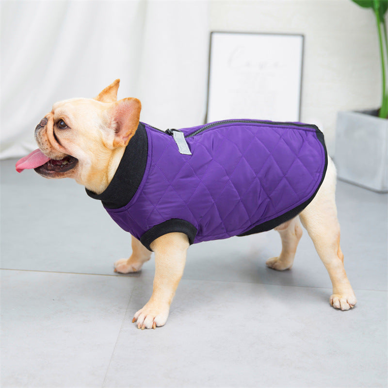 Quilted French Bulldog Dog Harness for Flat-Face Breeds-fadou