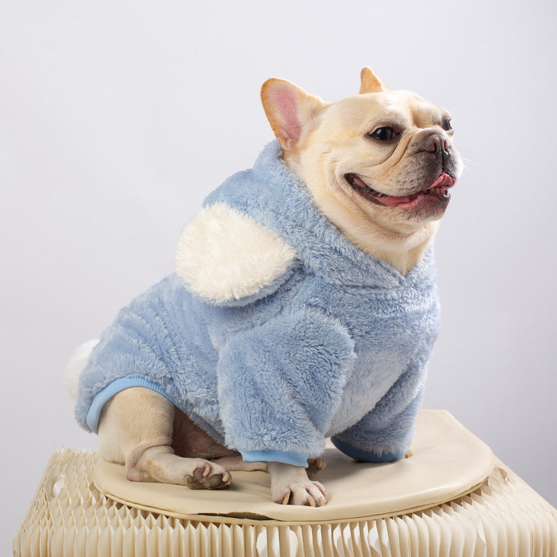 French Bulldog Plush Warm Knitwear for Flat-Face Breeds-fadou